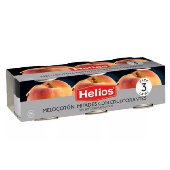  Helios őszibarack befőtt felezett tripack édesítőszerrel 3x185g