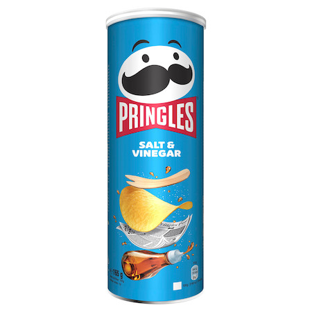 Pringles Salt & Vinegar ízesítésű snack 165 g 