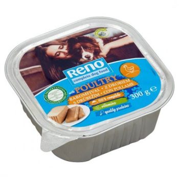   Reno Alutálkás teljes értékű kutyaeledel felnőtt kutyák számára baromfival 300 g