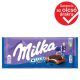 Milka Oreo Sandwich kakaós kekszek vaníliaízű, tejes krémtöltelékkel alpesi tejcsokoládén 92 g