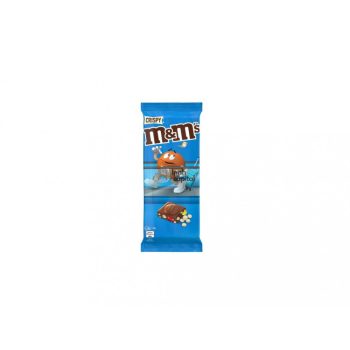   M&M's Crispy táblás tejcsokoládé cukormázas csokidrazséval 165g