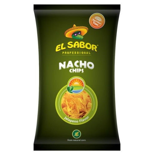 El Sabor Nacho chips 100 gr. Jalapeno