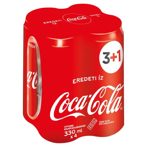 Coca-Cola szénsavas üdítőital 4x0,33 l dobozos