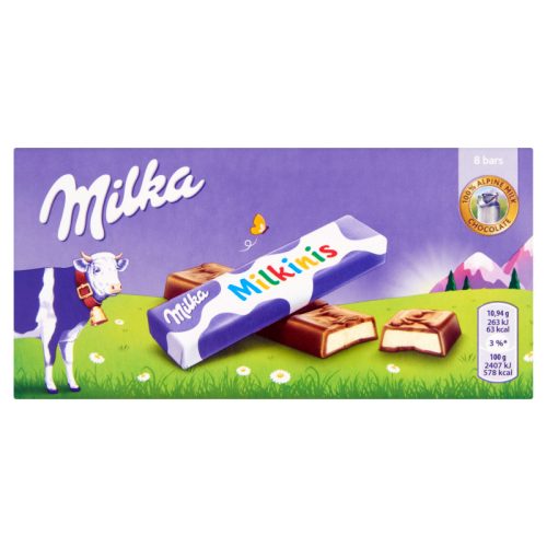 Milka Milkinis alpesi tejcsokoládé tejes krémmel töltve 87,5 g