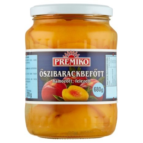 Premiko őszibarack befőtt 680 g