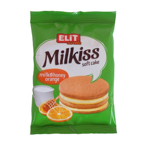 Milkiss Milk & Honey Orange mézes piskóta narancs ízű krémmel 42 g