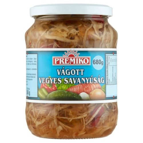 Premiko vágott vegyes savanyúság 680 g