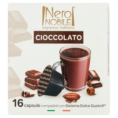 Nero Nobile Cioccolato csokoládé ízű ital kapszula, Dolce Gusto kompatibilis 16 x 14 g (224 g)