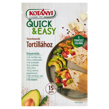 Kotányi Quick&Easy Tortillához 20 gr.