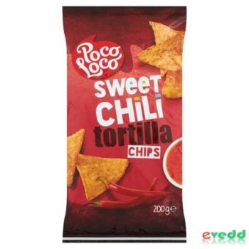   Poco Loco Tortilla édes chili ízesítésű kukoricachips 200 g