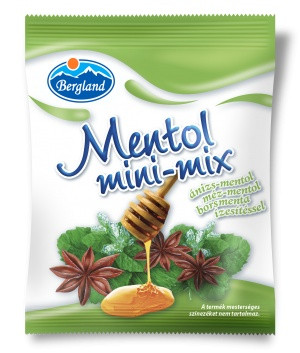 Bergland mini cukorka mentol mini-mix 70g