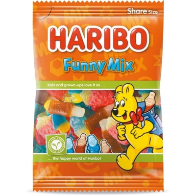 Haribo Funny mix gumicukor 185 g