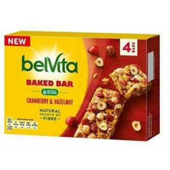   Győri belVita Bakedbar töltött gabonás keksz 40 g vörösáfonyás-mogyorós