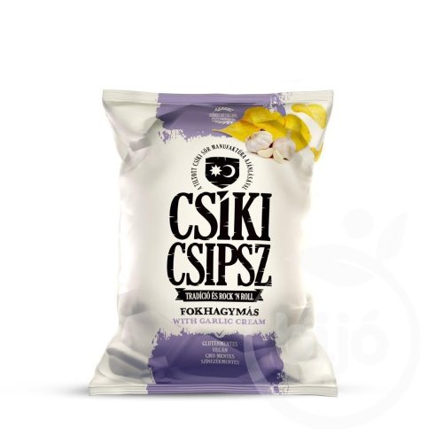 Csíki Csipsz fokhagymás ízesítésű burgonyacsipsz 70 gr.