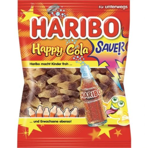 Haribo Happy Cola savanyú gyümölcsgumicukorka 175 g