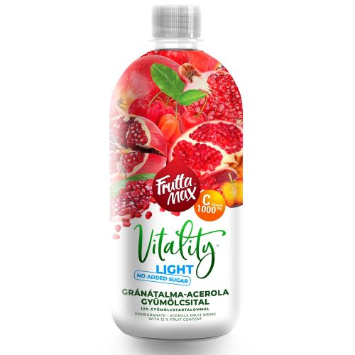 FruttaMax Vitality Gránátalma-acerola ízű gyümölcsital 750 ml