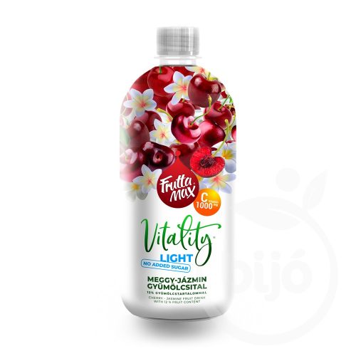 FruttaMax Vitality Meggy-jázmin ízű gyümölcsital 750 ml