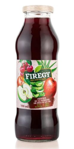 Firegy Ganat 100%-os meggylé, szüretlen almalé aloe vera darabokkal 750 ml