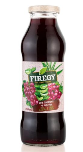 Firegy Ganat 100%-os vörös szőlőlé aloe vera darabokkal 750 ml