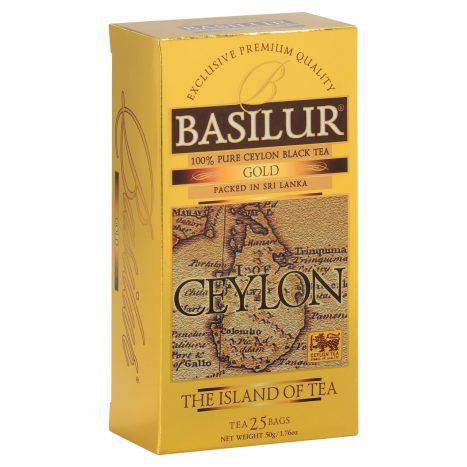 Basilur The island of tea Gold fekete tea 25 filter 50 g