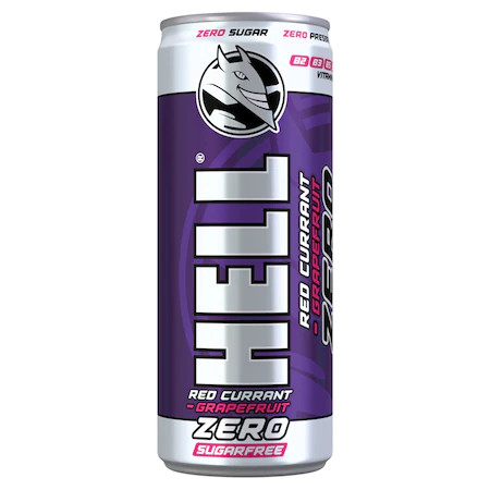 Hell Zero cukormentes ribizli & pink grapefruit ízű szénsavas energiaital 250ml