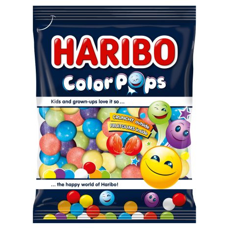 Haribo Color Pops zselés cukordrazsé 80 g