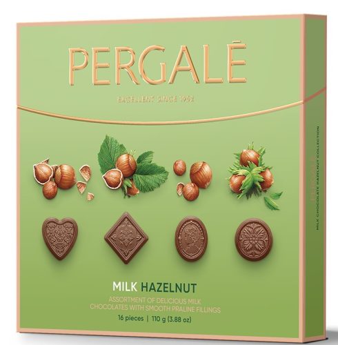 Pergalé Mogyoró ízű praliné válogatás tejcsokis 110 g