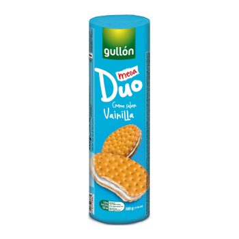 Gullon Mega Duo Vaniliás keksz 500 gr.