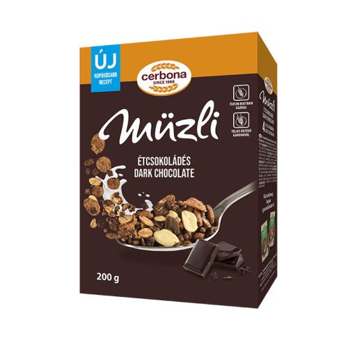 Cerbona Dobozos Müzli 200 gr.Étcsoki