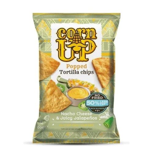 Corn Up tortilla chips nacho sajt és jalapeno ízű 60 g