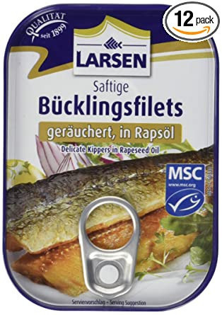 Larsen Heringfilé Bazsalikomos 110 g.