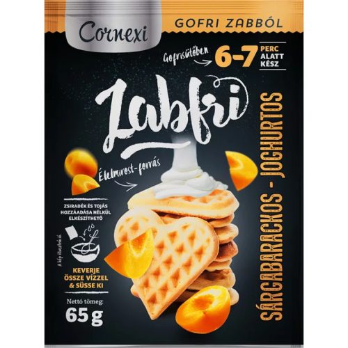 Cornexi Zabfri Sárgabarackos-joghurtos alappor zabpehellyel, gofri és zabkása készítéséhez 65 g