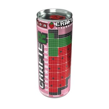   AmongR/Crafter szénsavas eper vitaminos üdítőital C, D, A vitaminokkal, 0,25l