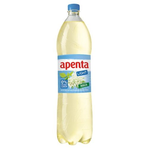 Apenta Light energiamentes bodza üdítőital enyhén szénsavas ásványvízzel, édesítőszerekkel 1,5 l