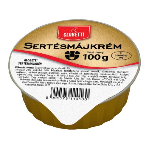 Globetti Sertésmájkrém 100 g.