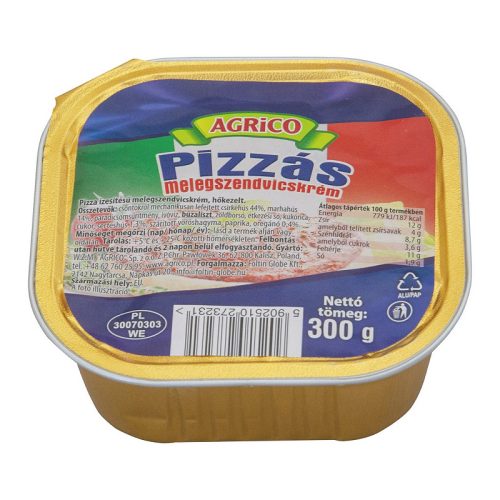 Agrico pizzás melegszendvicskrém 300 g