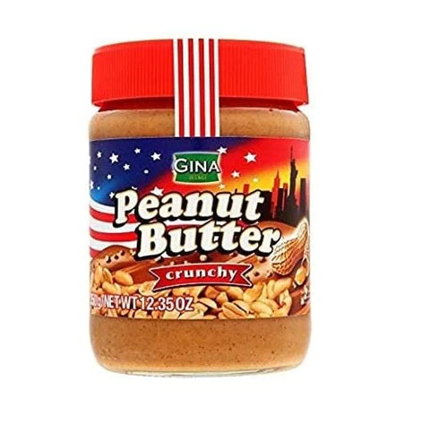 Gina Burro di arachidi Spread Crunchy Peanut Butter 350g