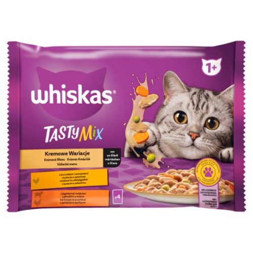 Whiskas Tasty Mix Complete Wet Food for Adult Cats 4 x 85 g (340 g)