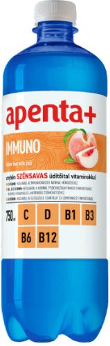 Apenta + Immuno enyhén szénsavas üdítőital vitaminokkal 0,75 l DRS