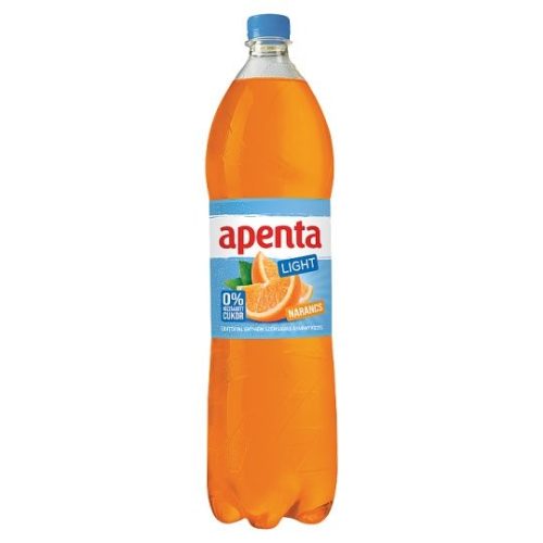 Apenta Light narancs üdítőital enyhén szénsavas ásványvízzel, cukormentes 1,5 l DRS