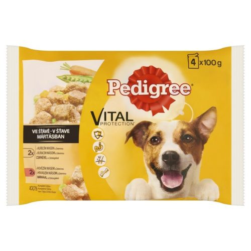 Pedigree 4*100 gr Csirke-zöldség 1153 Z