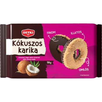 Detki Kókuszos karika Ét 150 g.