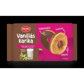 Detki Vaniliás karika TEJ 150 gr.