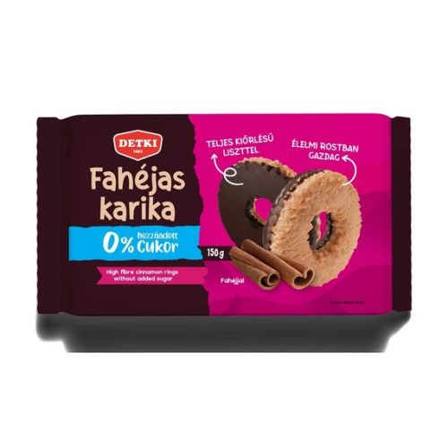 Detki HCN Fahéjas karika ét 150 g.