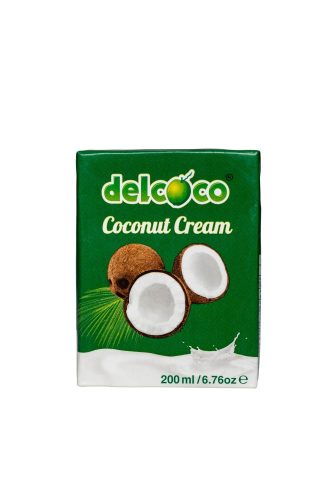Delcoco Kókusztejszín (kókuszkrém) 200ml 24% kókuszolaj tartalommal