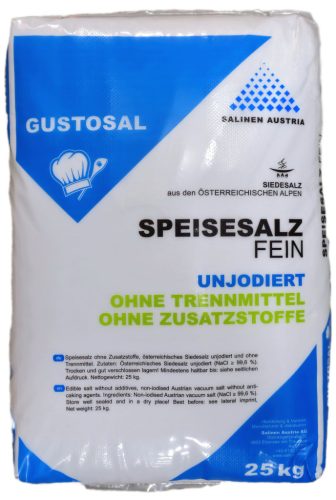 Salinen Adalékanyag mentes gyógysó 25kg Bio Gustosal, lédig